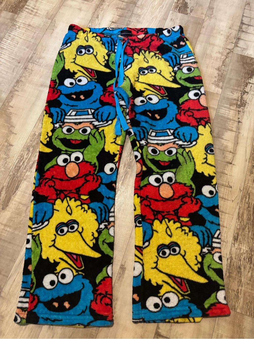 Kids Multicolor Sesame Street Character Fleece Pajama Pants